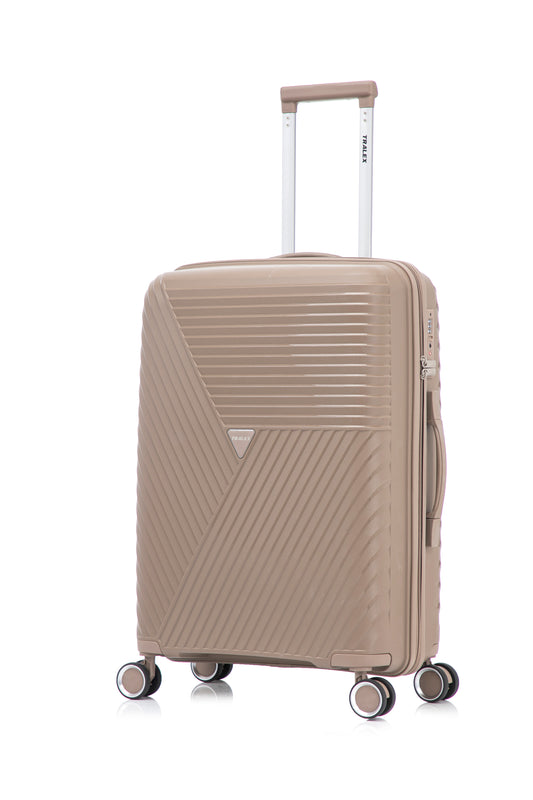 Voyager Polypropyleen Koffer Mocha Brown