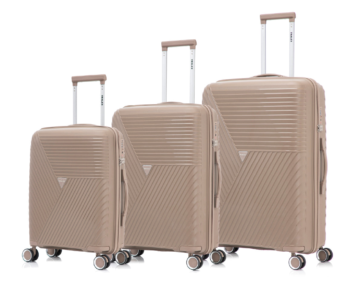 Voyager Polypropyleen Koffer Mocha Brown